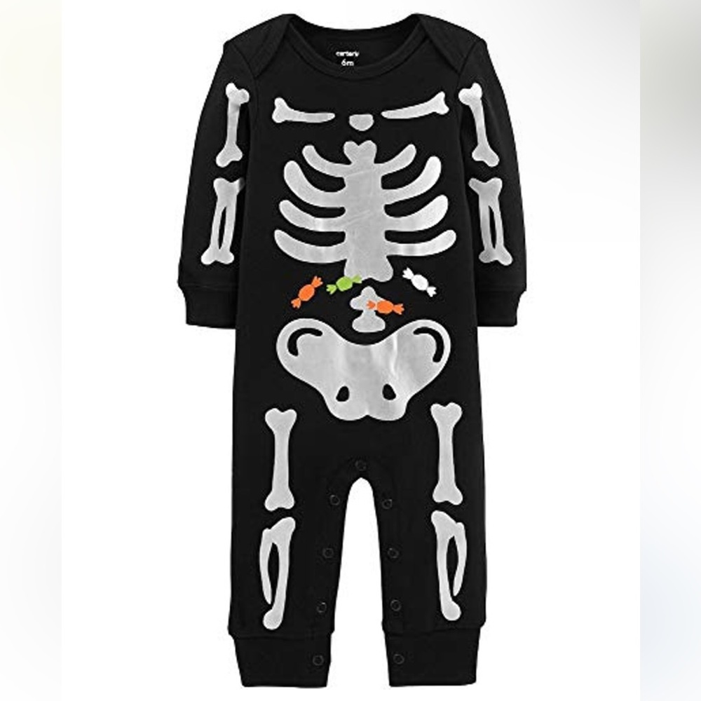 Carter’s Baby Boy Halloween Skeleton Jumpsuit